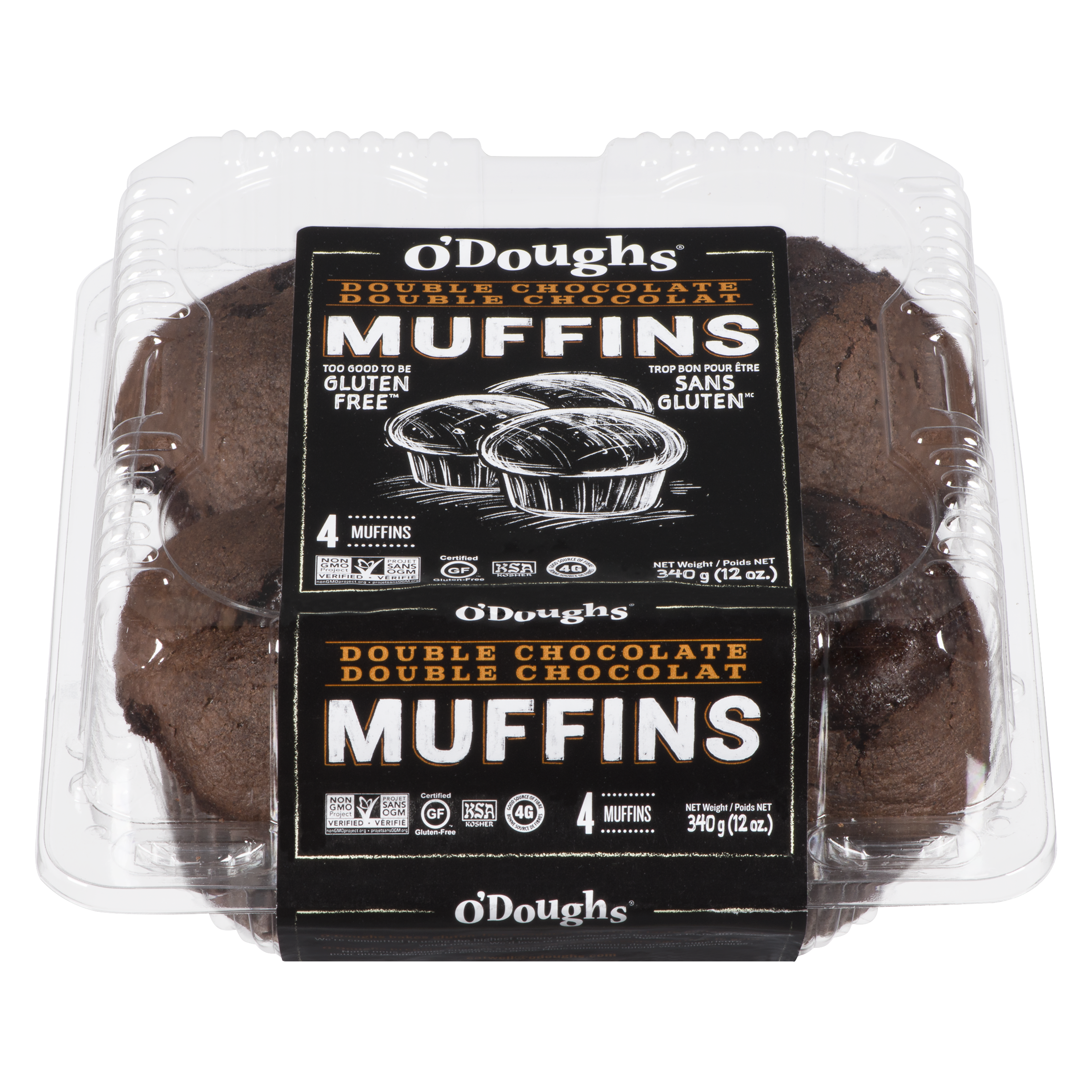 (GF)O'DOUGHS DBL CHOC MUFFINS